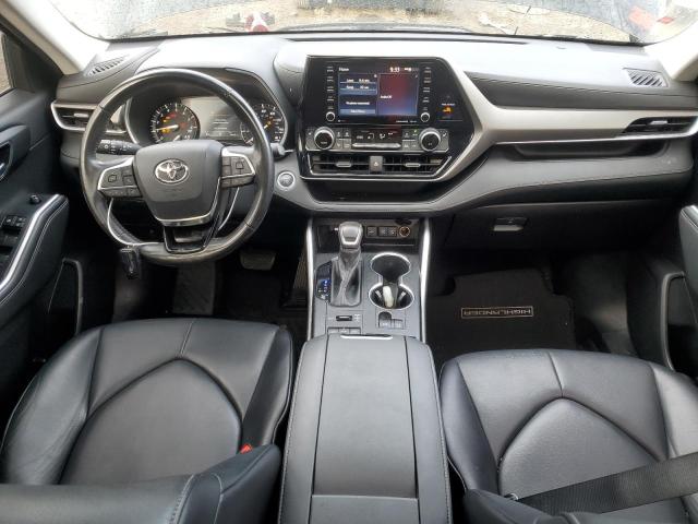 5TDGZRBH0MS544710 - 2021 TOYOTA HIGHLANDER XLE BLACK photo 8
