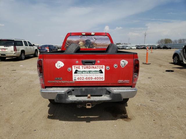 1GTDT196558258996 - 2005 GMC CANYON RED photo 6