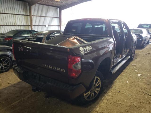5TFGY5F1XEX165881 - 2014 TOYOTA TUNDRA CREWMAX PLATINUM Qəhvəyi foto 4
