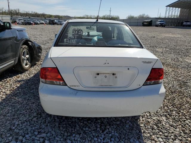 JA3AJ26EX4U066276 - 2004 MITSUBISHI LANCER ES WHITE photo 6