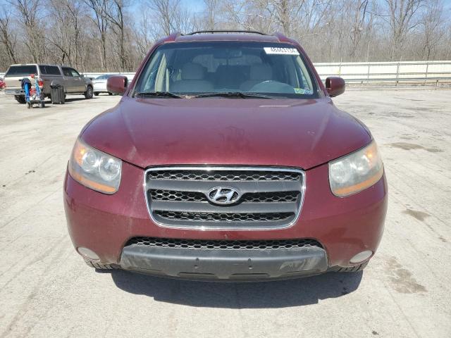 5NMSH73E39H311307 - 2009 HYUNDAI SANTA FE SE RED photo 5