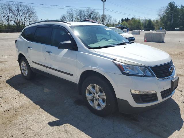 1GNKRFEDXGJ272290 - 2016 CHEVROLET TRAVERSE LS WHITE photo 4