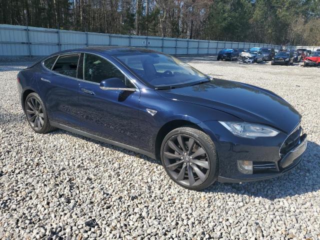 5YJSA1DP6DFP22583 - 2013 TESLA MODEL S BLUE photo 4