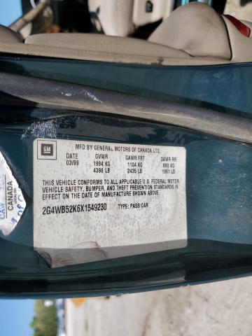 2G4WB52K6X1549230 - 1999 BUICK REGAL LS 绿色 照片 14