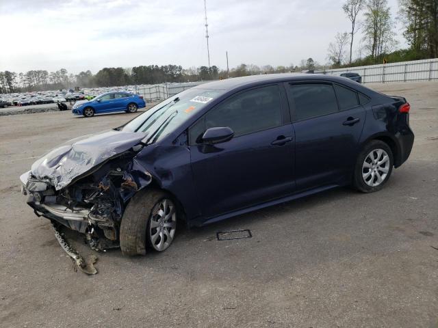 5YFEPMAE2MP166115 - 2021 TOYOTA COROLLA LE BLUE photo 1