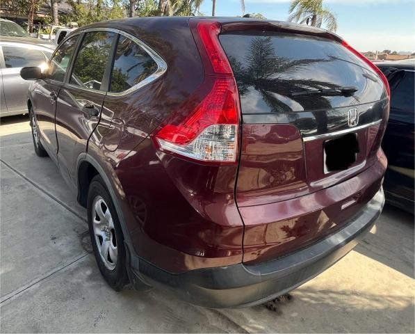 5J6RM3H31DL016394 - 2013 HONDA CR-V LX BURGUNDY photo 3