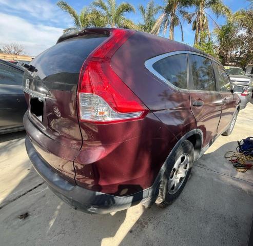 5J6RM3H31DL016394 - 2013 HONDA CR-V LX BURGUNDY photo 4