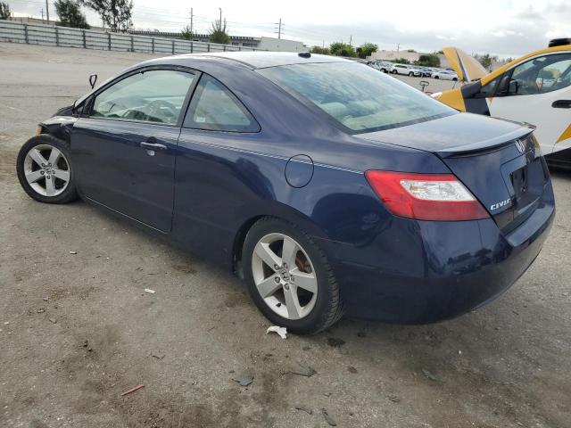 2HGFG11846H576650 - 2006 HONDA CIVIC EX BLUE photo 2