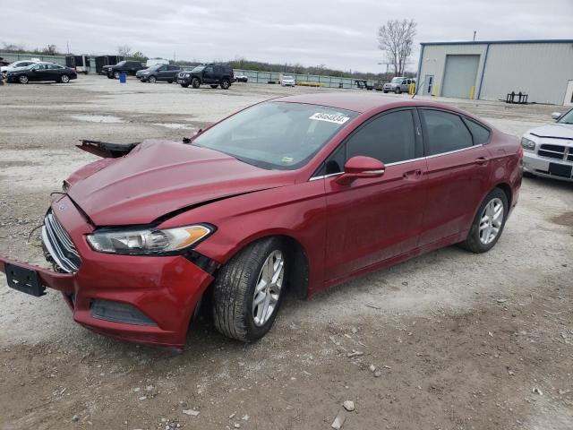 3FA6P0H77DR256235 - 2013 FORD FUSION SE RED photo 1