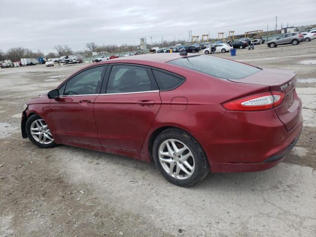 3FA6P0H77DR256235 - 2013 FORD FUSION SE RED photo 2