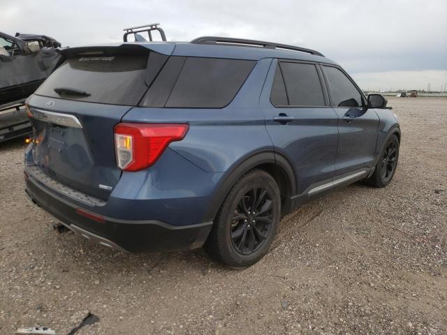 1FMSK8DHXLGB39870 - 2020 FORD EXPLORER XLT BLUE photo 3