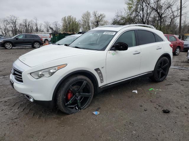 JN8CS1MW0GM400465 - 2016 INFINITI QX70 WHITE photo 1