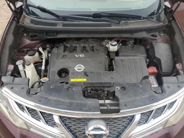 JN8AZ1MU5DW209707 - 2013 NISSAN MURANO S BURGUNDY photo 12