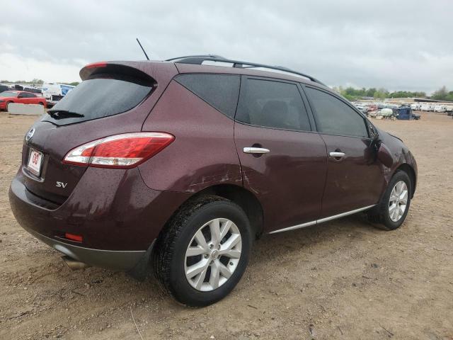 JN8AZ1MU5DW209707 - 2013 NISSAN MURANO S BURGUNDY photo 3