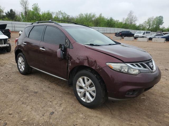 JN8AZ1MU5DW209707 - 2013 NISSAN MURANO S BURGUNDY photo 4