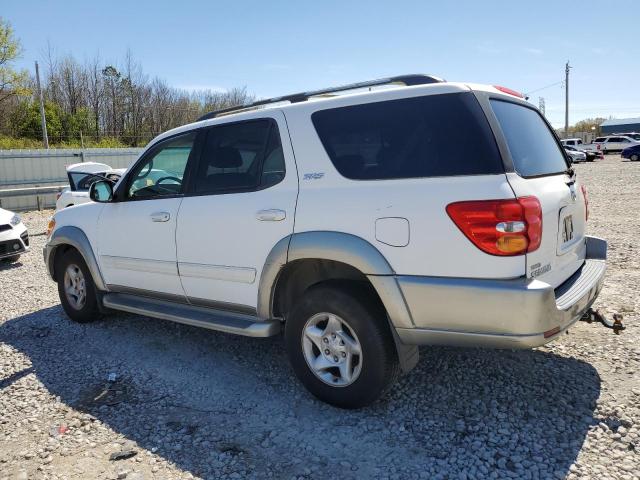 5TDZT34A22S130669 - 2002 TOYOTA SEQUOIA SR5 WHITE photo 2