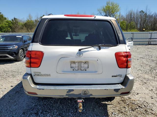 5TDZT34A22S130669 - 2002 TOYOTA SEQUOIA SR5 WHITE photo 6