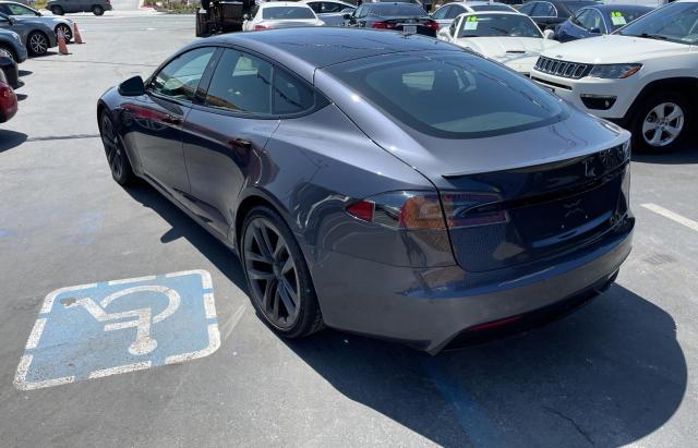 5YJSA1E63MF434557 - 2021 TESLA MODEL S ნაცრისფერი ფოტო 3