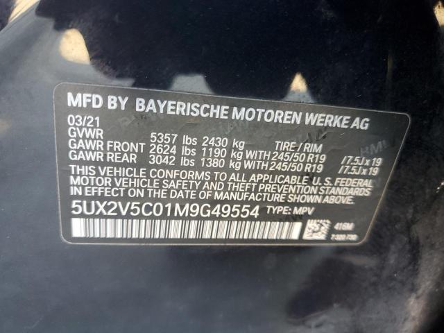 5UX2V5C01M9G49554 - 2021 BMW X4 XDRIVEM40I BLACK photo 13