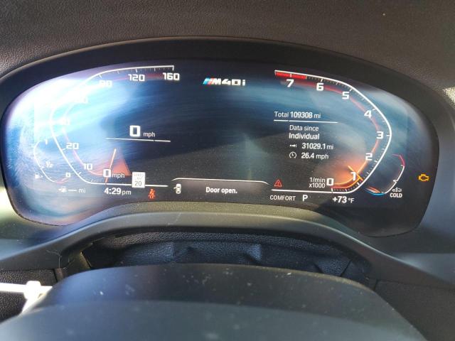 5UX2V5C01M9G49554 - 2021 BMW X4 XDRIVEM40I BLACK photo 9