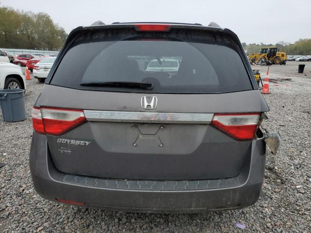 5FNRL5H40DB084864 - 2013 HONDA ODYSSEY EX GRAY photo 6