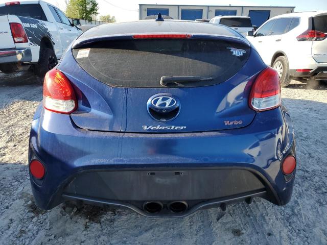 KMHTC6AE9GU297365 - 2016 HYUNDAI VELOSTER TURBO BLUE photo 6