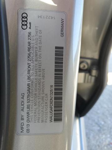 WAUJGAFC6DN132516 - 2013 AUDI A6 PRESTIGE ვერცხლისფერი ფოტო 12