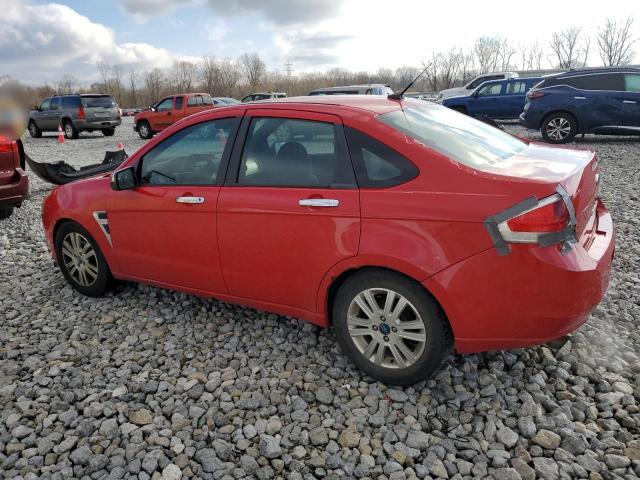 1FAHP35N58W284938 - 2008 FORD FOCUS SE RED photo 2