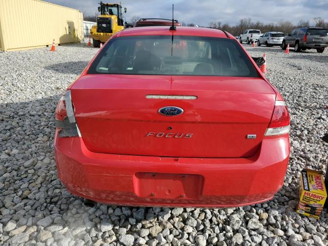 1FAHP35N58W284938 - 2008 FORD FOCUS SE RED photo 6