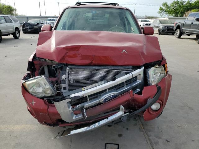 1FMCU0EG6CKA92095 - 2012 FORD ESCAPE LIMITED RED photo 5