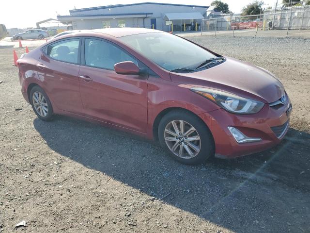 5NPDH4AE1EH542505 - 2014 HYUNDAI ELANTRA SE RED photo 4