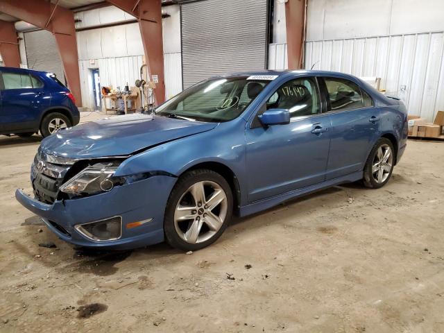 3FAHP0KC1AR410190 - 2010 FORD FUSION SPORT BLUE photo 1