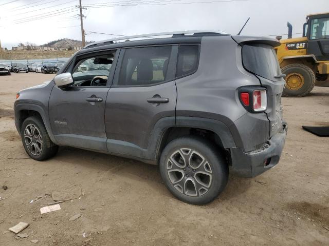 ZACCJBDB0HPE73727 - 2017 JEEP RENEGADE LIMITED GRAY photo 2