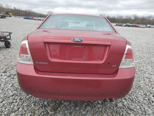 3FAFP07ZX6R186347 - 2006 FORD FUSION SE MAROON photo 6