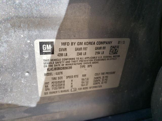 KL4CJBSB6DB096399 - 2013 BUICK ENCORE CONVENIENCE 银色 照片 12