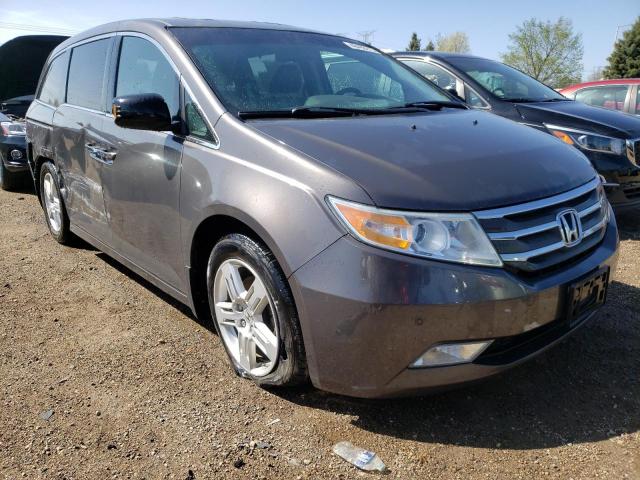 5FNRL5H94CB054440 - 2012 HONDA ODYSSEY TOURING GRAY photo 4