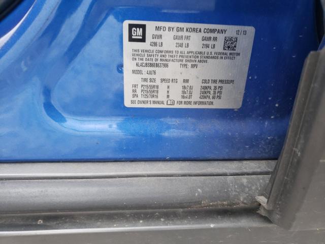 KL4CJBSB6EB637906 - 2014 BUICK ENCORE CONVENIENCE 蓝色 照片 13