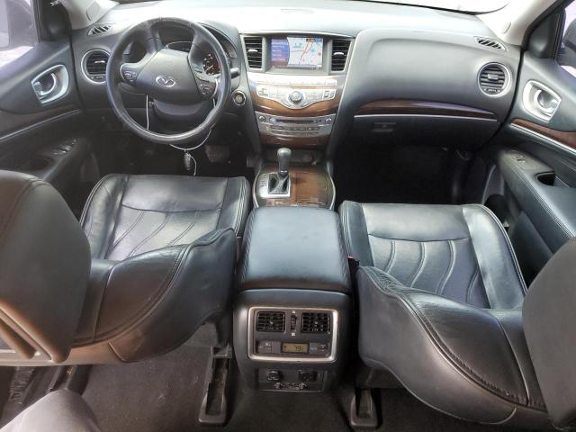 5N1CL0MNXEC524204 - 2014 INFINITI QX60 HYBRID GRAY photo 8