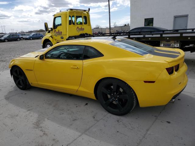2G1FT1EW3A9135204 - 2010 CHEVROLET CAMARO SS YELLOW photo 2