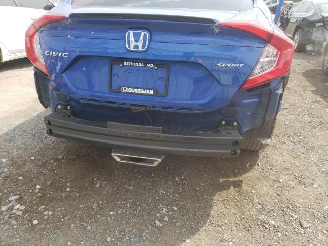 2HGFC2F81LH599986 - 2020 HONDA CIVIC SPORT BLUE photo 9