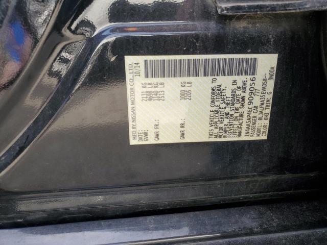 1N4AA5AP4EC909056 - 2014 NISSAN MAXIMA S BLACK photo 12