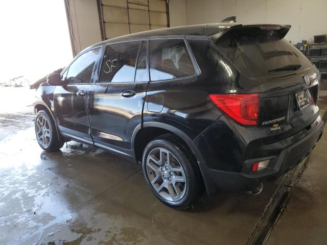 5FNYF8H50NB024632 - 2022 HONDA PASSPORT EXL BLACK photo 2