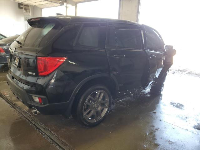 5FNYF8H50NB024632 - 2022 HONDA PASSPORT EXL BLACK photo 3