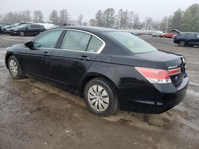 1HGCP2F36CA236383 - 2012 HONDA ACCORD LX BLACK photo 2