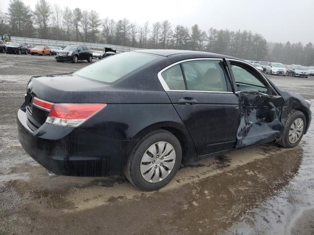 1HGCP2F36CA236383 - 2012 HONDA ACCORD LX BLACK photo 3