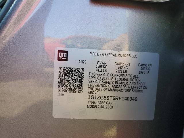 1G1ZG5ST6RF140046 - 2024 CHEVROLET MALIBU RS 银色 照片 12