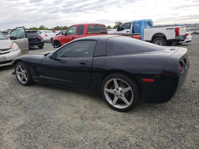 1G1YY22G715107349 - 2001 CHEVROLET CORVETTE BLACK photo 2