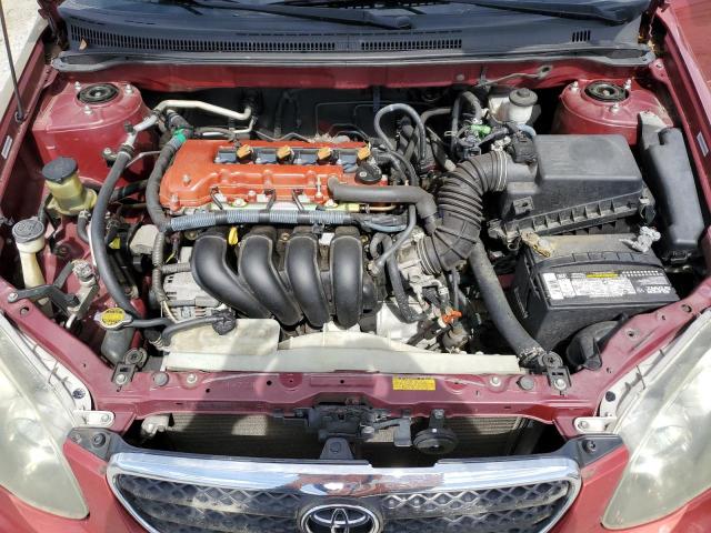 1NXBR32E15Z418510 - 2005 TOYOTA COROLLA CE BURGUNDY photo 11