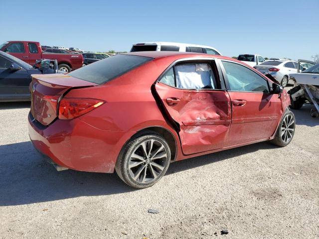 5YFBURHEXJP766911 - 2018 TOYOTA COROLLA L RED photo 3