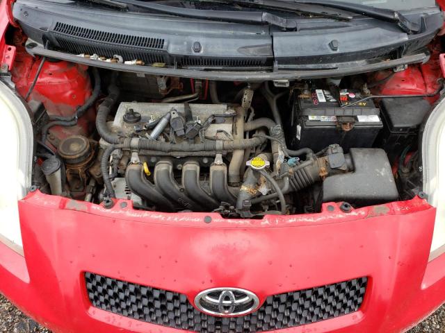 JTDJT923175053729 - 2007 TOYOTA YARIS RED photo 11